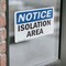 Signmission Isolation Area, 5 in W x Rectangle, Vinyl Decal OS-2PACK-NS-D-35-L-13730 - alternate 3
